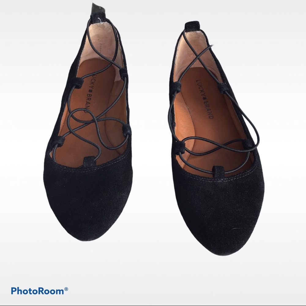 Lucky Brand Flat Black Shoes- Size 6.5